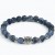Blue Beads - Silver