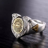 Shiva's Regal Spiritual Silver Ring
