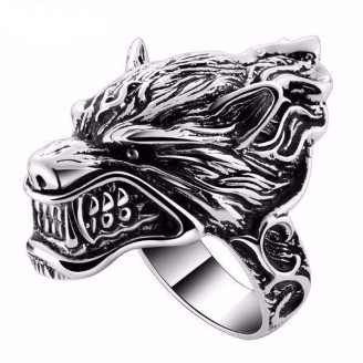 Winterfell Direwolf Luxury Silver Ring
