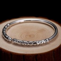 Xiangyun Vector Solid Silver Bracelet