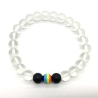 Rainbow and Matte Beaded Couple Bracelets [3 Variants]