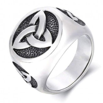 Retro Style Stainless Steel Signet Ring
