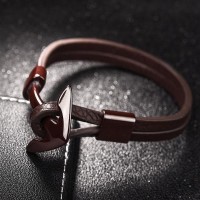 Punk Stainless Steel Anchor Bracelet [2 Variants]