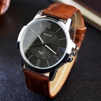 Vintage Sleek Leather Wristwatch [4 Variants]