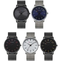 Sleek Minimalist Stainless Steel Watch [5 Variants]