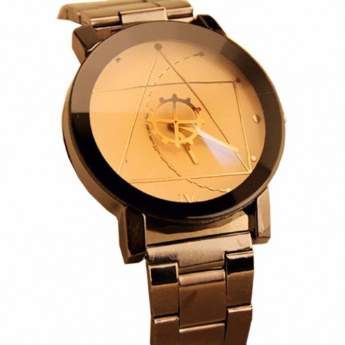 Clockwork Stainless Steel Quartz Watch [4 Variants]
