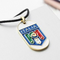 Italy Flag Sports Dog Tag Necklace