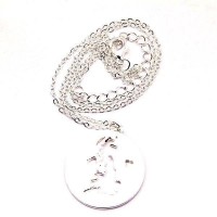 Round United Kingdom Map Charm Necklace [Two Variations]