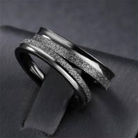 Glittery Cool Matte Lovers Ring [2 Variants]