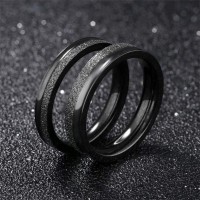 Glittery Cool Matte Lovers Ring [2 Variants]