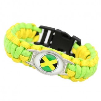 Team Jamaica Paracord Flag Bracelet