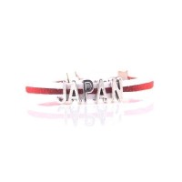Japan National Flag Leather Layered Bracelet [2 Variants]