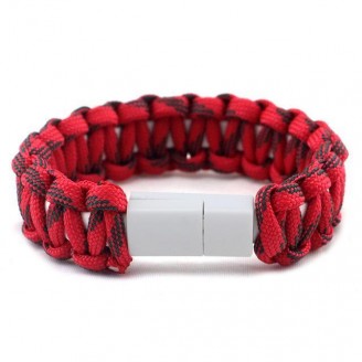 Paracord Universal USB Connector Charger Bracelet [iOS & Android]
