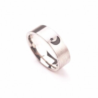 Sun Moon Stainless Couple Ring