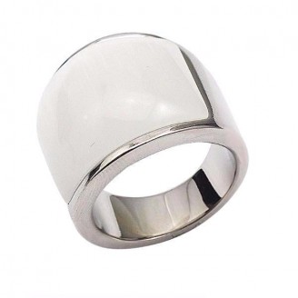 White Opal Wedding Ring