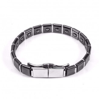 Magnetic Hematite Inlay Ceramic Recovery Bracelet [2 Variants]