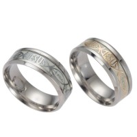 Luminous Jesus Steel Ring [2 Variants]