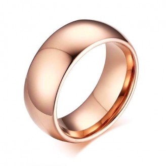 Polished Rose Gold Ring