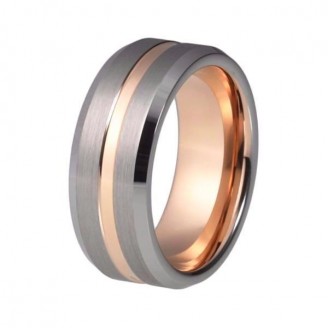 Two Tone Rose Gold Ring