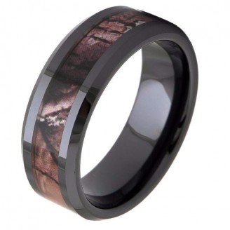 Black Camo Ceramic Ring