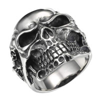 Punk Stainless Steel Skull Ring