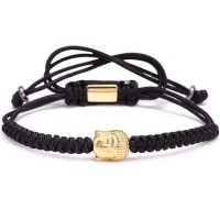 Buddha Charm Braided Macrame Bracelet [5 Variants]