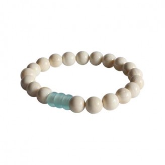 Mother of Pearl Beads Mala Prayer Bracelet