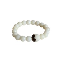 White Bodhi Seed Beads Tibetan Bracelet