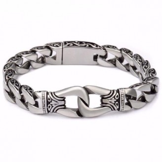 Stainless Steel Curb Chain Bracelets [3 Variants]