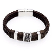 Dual Layer Braided Leather Bracelet [2 Variants]