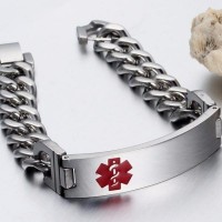 High Quality Stainless Steel Medical Alert Bracelet
