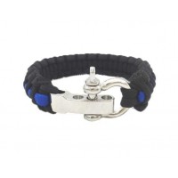 Blue Line Police Survival Paracord Bracelets [2 Variants]