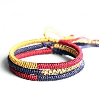 Tibetan Buddhist Handmade Favored Knots String Bracelets [4 Variants]