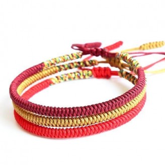 Tibetan Buddhist Handmade Vigorous Knots String Bracelets [4 Variants]