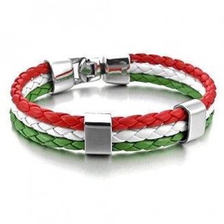 Support Hungary Leather Unisex Bracelet
