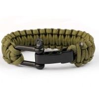 Stainless Steel Braided Paracord Survival Bracelets [4 Variants]