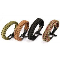 Stainless Steel Braided Paracord Survival Bracelets [4 Variants]