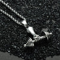 Weightlifter Barbell Charm Necklaces [3 Variants]