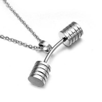 Fitness Dumbbell Charm Necklaces [3 Variants]