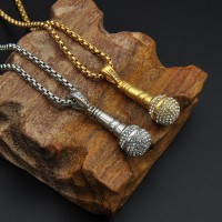 Rock Star Microphone Charm Necklaces [2 Variants]