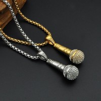 Rock Star Microphone Charm Necklaces [2 Variants]