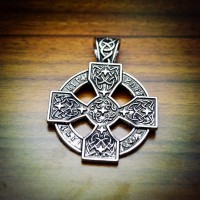 Futhark Sunwheel Cross Necklace