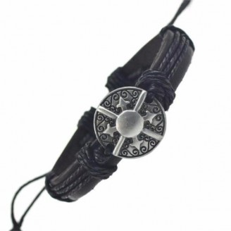 Valiant Armor Charm Leather Bracelets [2 Variants]