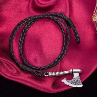 Battle Axe Wraparound Leather Bracelets [2 Variants]