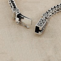 Anchor Army Flower Silver Luxury Bracelet