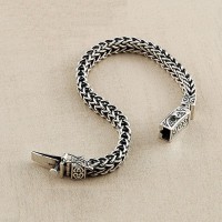 Anchor Army Flower Silver Luxury Bracelet