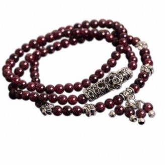 Cranberry Stardew Mala Beads Prayer Bracelet