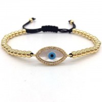 Hamsa Eye Shell Charm Macrame Bracelets [4 Variants]