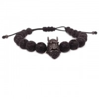 Helmet Black Lava Beads Bracelet [4 variants]