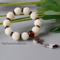 Bodhi Seed Lotus Flower Prayer Beads Bracelets